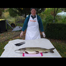 … oder wie hier miit einem 85-cm-Hecht.